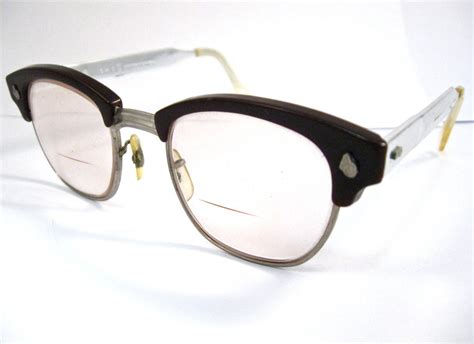 Vintage Men S Horn Rimmed Glasses Retro 1950s American