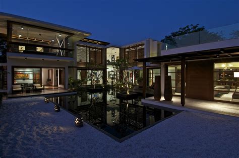 The Courtyard House Design By Hiren Patel Architects