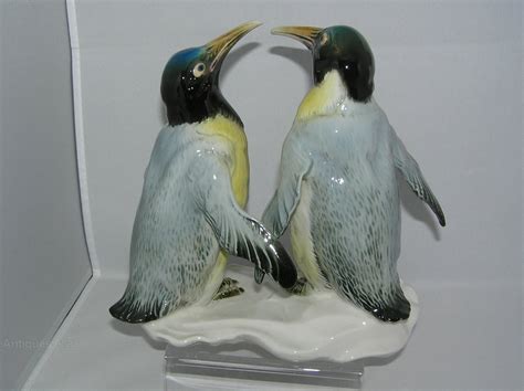 Antiques Atlas Vintage Bird Figurine Emperor Penguins Karl Ens