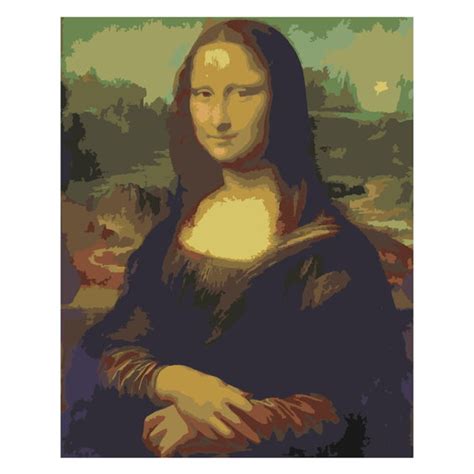 Paint By Numbers M La Efter Nummer Leonardo Da Vincis Mona Lisa