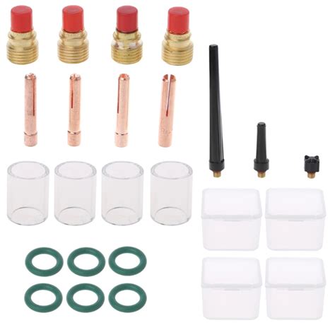 Pcs Lot Tig Welding Torch Gas Lens Pyrex Glass Cup Kit For Wp