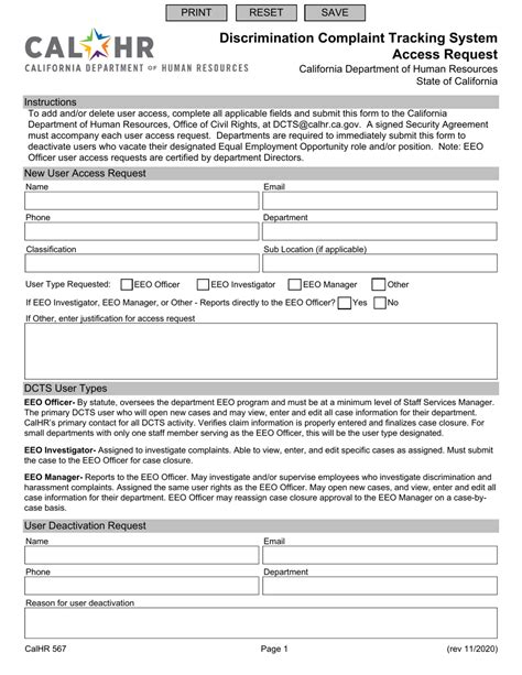Form Calhr567 Fill Out Sign Online And Download Fillable Pdf