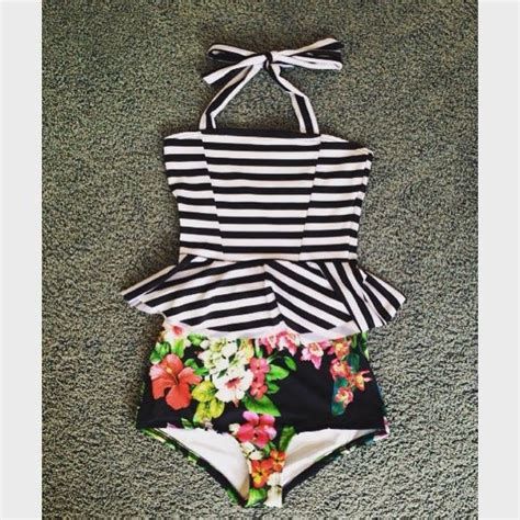 Poppy Peplum Swimsuits Modest Swimsuits Cute Swimsuits