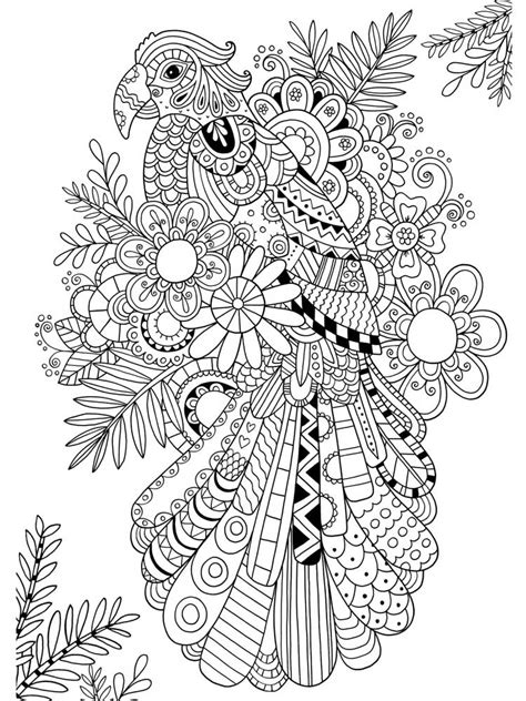 Zentangle and doodling are such forgiving drawing techniques, which is why i love zentangle for kids. Zentangle Birds coloring pages for Adults