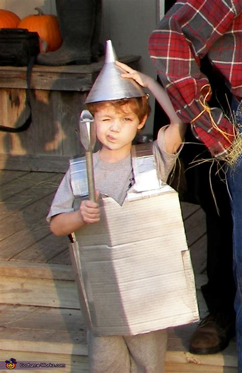 This adorable tin man costume from the wizard of oz requires minimal sewing. The Wizard of Oz Family Costume Ideas - Photo 2/5