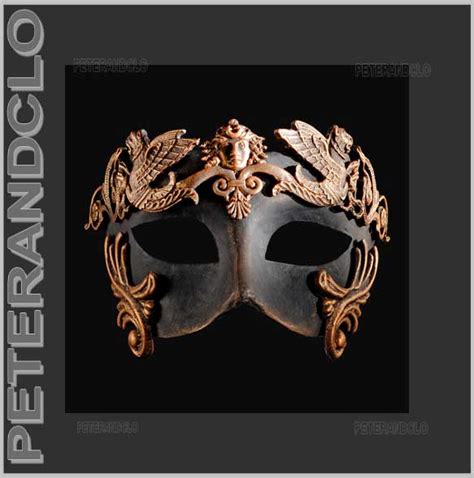 Masque De Venise Colombine Barocco Grifone Bronze Authentique Papier
