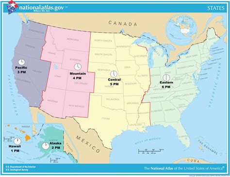 This us map time zones with states is interactive and provides an at a glace view of all time across the us. Printable Color Us Timezone Map | Printable US Maps