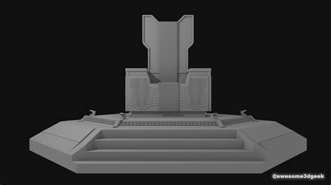 Stl File Basic Thanos Throne From Infinity War・3d Printer Model To