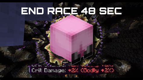 How To Complete The End Race In Under 48 Seconds Hypixel Skyblock