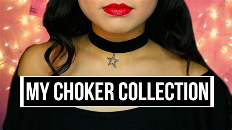 MY CHOKER COLLECTION Different Chokers Babe Red Alice YouTube