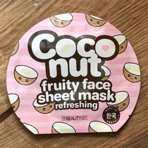 The Beauty Dept Coconut Fruity Face Sheet Mask Refreshing Odświeżająca Maska W Płachcie Z