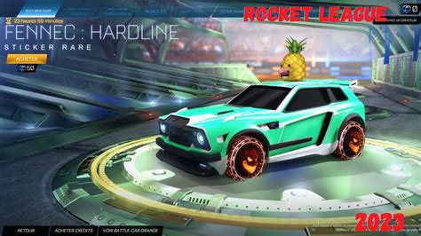 New Fennec Hardline Auto Boutique 17 Mai 2023 Rocket League Item Shop