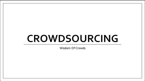 Crowdsourcing Youtube