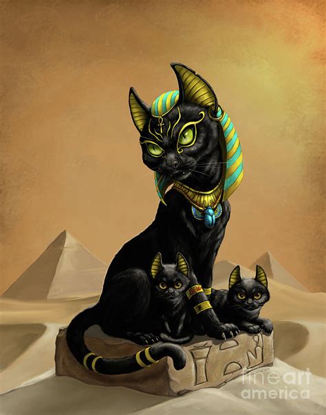 Bastet Egyptian God Digital Art By Stanley Morrison