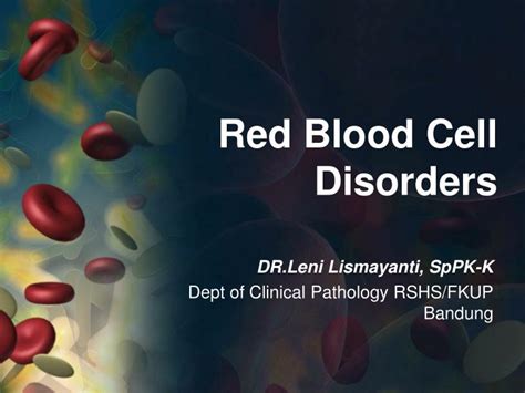 Ppt Red Blood Cell Disorders Powerpoint Presentation Free Download