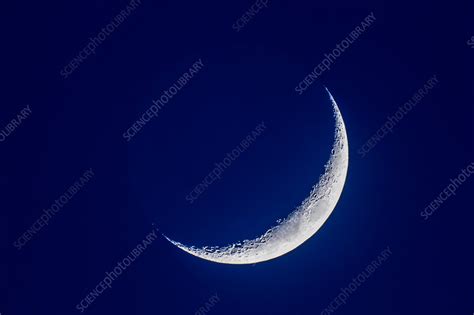 Four Day Old Moon In Twilight Stock Image C0495468 Science Photo