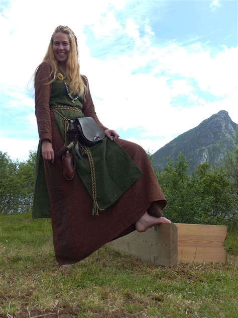 Smiling Barefoot Viking At The Lofotr Vikingmarket This Summer X
