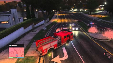 Gta V Firetruck Spraying Youtube