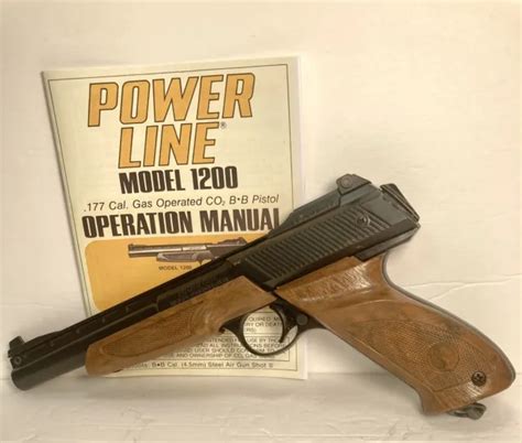 Vintage Daisy Powerline Model Co Pistol Bb Reservoir Works