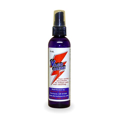 It kills germs on the skin to keep you safe from diseases. Vasocaine Lidocaine Tattoo Numbing Spray Painless Piercing ...