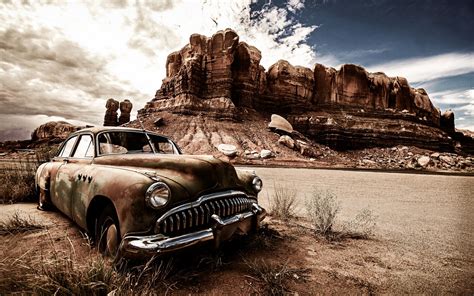 Wallpaper Landscape Vintage Car North America Classic Land Vehicle Automotive Design
