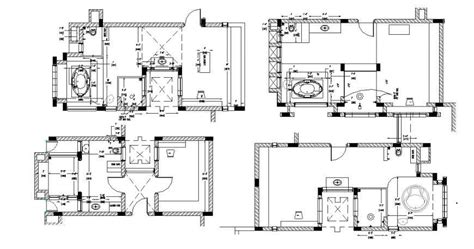 Sanitary Plan And Installation Drawing Details Of All Floors Of House