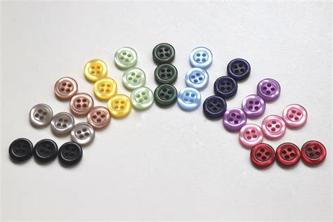 Set Of 3 Classic Shirt Buttons Many Colours 11mm Dot To Dot Studio