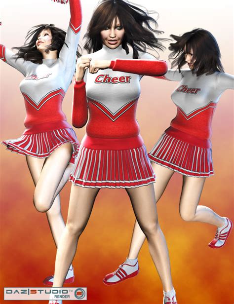 Cheerleader Poses For V4 Daz 3d