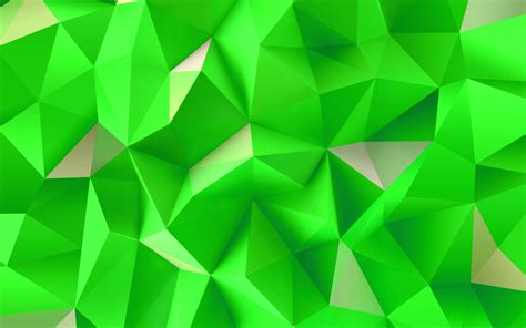 Green Triangles Wallpaper 3d And Abstract Wallpaper Better