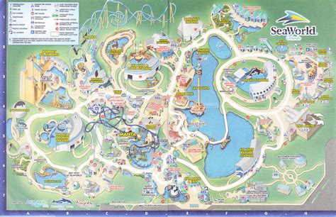 Seaworld Of Orlando 2011 Park Map