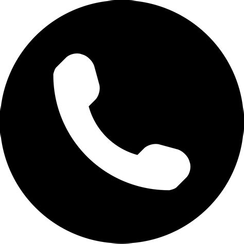 Black And White Calling App Icon Agopri