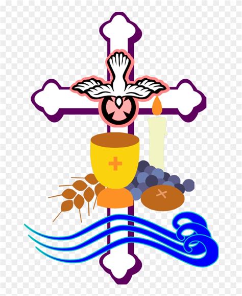 Clipart Baptism Symbols Catholic