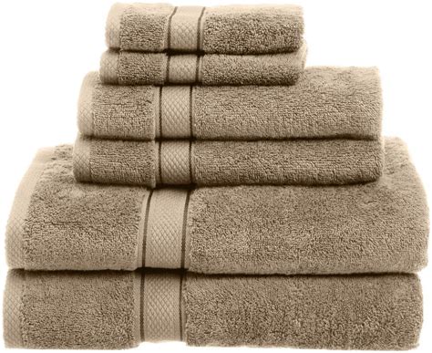 Shop with afterpay on eligible items. 725 Gram 100 % Egyptian Cotton 6 Piece Driftwood Bath Hand ...