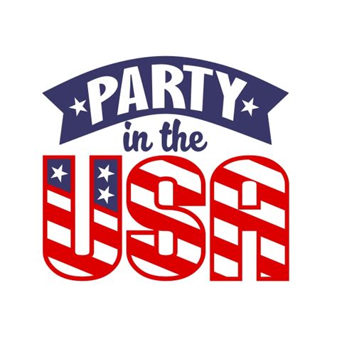 Can you name the lyrics to 'party in the usa' by miley cyrus? Made in America USA SVG Cuttable Design