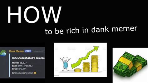 How To Get Rich In Dank Memer Discord Youtube