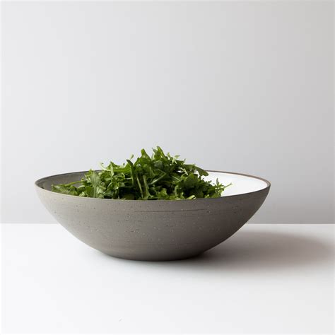 Very Large Ceramic Salad Bowl Handmade In Quebec Chic And Basta Its