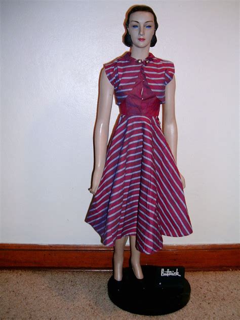 30 Inch Butterick Store Display Mannequin With Original Stand For