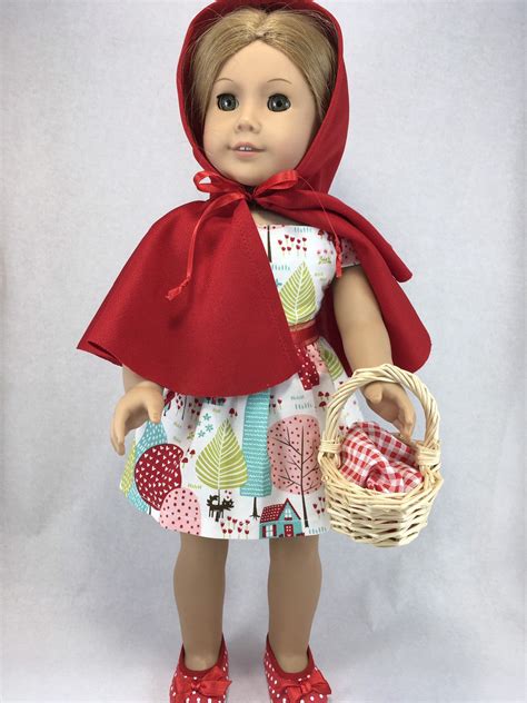 145 Doll Clothes Little Red Riding Hood Costume For American Girl A66