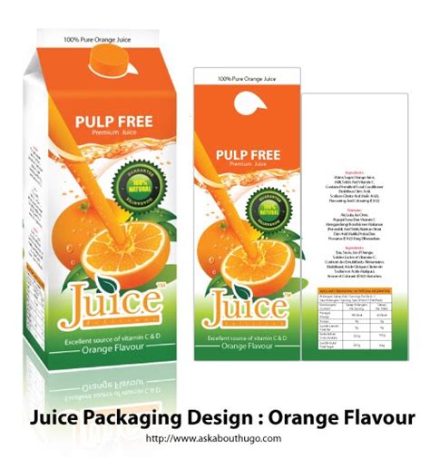 Free Orange Juice Packaging Design Printriver©