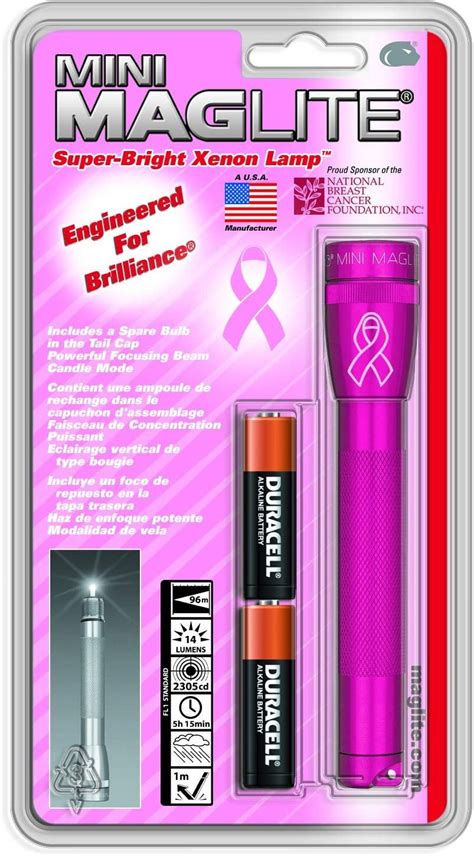 Maglite Mini Incandescent 2 Cell Aa National Breast Cancer Foundation