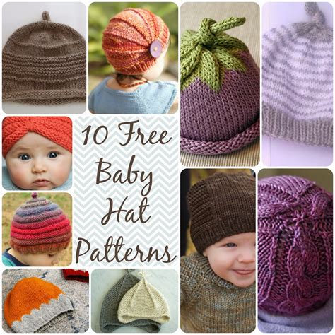Chaleur 10 Free Baby Hat Patterns