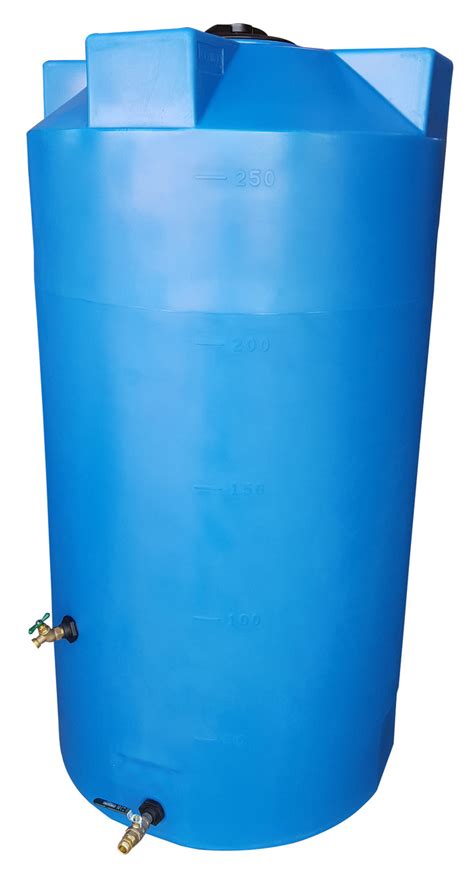 250 Gallon Emergency Water Storage Tank Blue