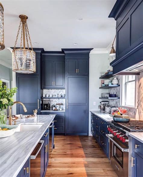 This grey has some blue undertone that adds warmth and softness to the kitchen. Benjamin Moore Hale Navy Paint Color Ideas - Interiors By ...