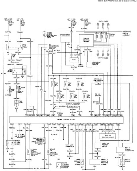 Wiring diagrams isuzu by year. 1992 Isuzu Rodeo Wiring Diagram - Wiring Diagram Schema