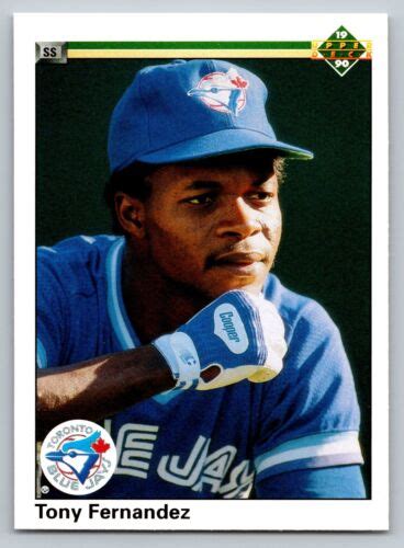 1990 Upper Deck 130 Tony Fernandez Toronto Blue Jays Ebay