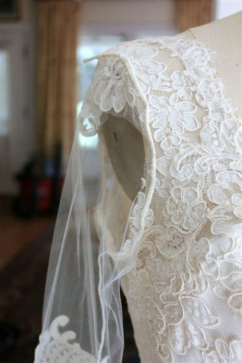 Embellished detachable lace sleeves for wedding dress #67 made to order, custom order fully embellished detachable lace sleeves, simply secure to your gown with the attached hooks. Adding A Lace Overlay To A Strapless Wedding Gown:Thread ...