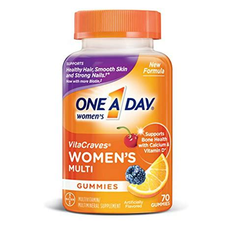 One A Day Womens Vitacraves Multivitamin Gummies 70 Count Walmart