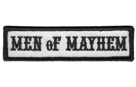 Black Men Of Mayhem Soa Sons Of Anarchy Biker Jacket Patch Titan One
