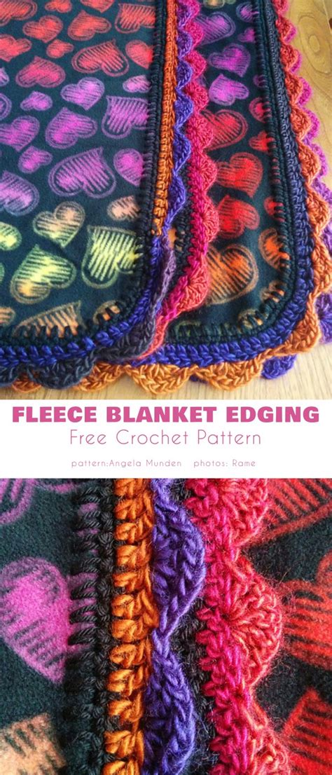 Polar Fleece Baby Blanket Edgings Free Cochet Patterns Your Crochet