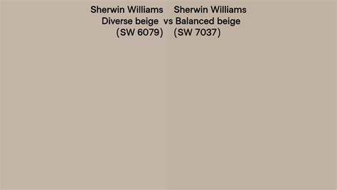 Sherwin Williams Diverse Beige Vs Balanced Beige Side By Side Comparison